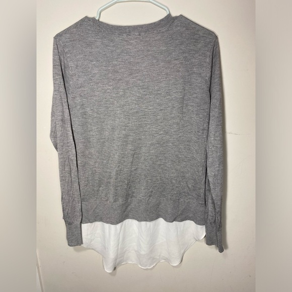 H&M sweater with shirt attachment | size large - Picture 2 of 4
